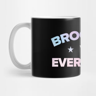 brooklyn vs everybody - retro gradient Mug